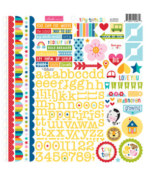 Bella BLVD Tiny Tots 2.0 Doohickey Cardstock Stickers (BB2539) (DISCONTINUED)