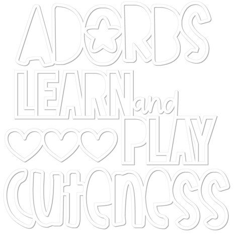 Bella BLVD Adorbs Cut Outs (BB2548) (DISCONTINUED)