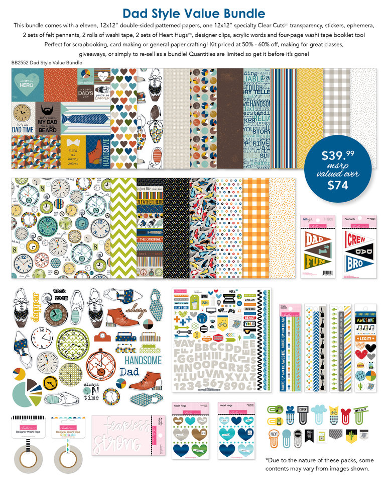 Bella BLVD Dad Style 12x12 Inch Value Bundle (BB2552) (DISCONTINUED) Bella BLVD Dad Style 12x12 Inch Value Bundle (BB2552) (DISCONTINUED)