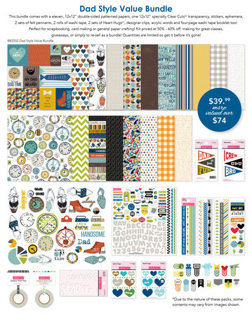Bella BLVD Dad Style 12x12 Inch Value Bundle (BB2552) (DISCONTINUED) Bella BLVD Dad Style 12x12 Inch Value Bundle (BB2552) (DISCONTINUED)