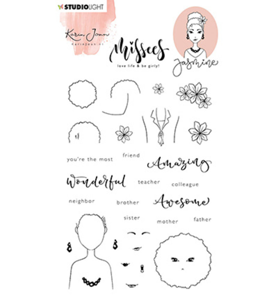 Karin Joan Jasmine Missees Clear Stamps (KJ-MBKJ-STAMP182) (OUTLET) Karin Joan Jasmine Missees Clear Stamps (KJ-MBKJ-STAMP182) (OUTLET)