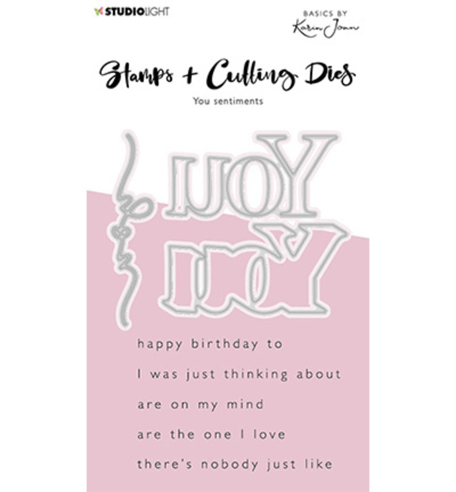 Karin Joan You Sentiments Stamps & Dies (KJ-BBKJ-SCD27) (OUTLET) Karin Joan You Sentiments Stamps & Dies (KJ-BBKJ-SCD27) (OUTLET)