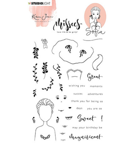 Karin Joan Sophia Missees Clear Stamps (KJ-MBKJ-STAMP181) (OUTLET) Karin Joan Sophia Missees Clear Stamps (KJ-MBKJ-STAMP181) (OUTLET)