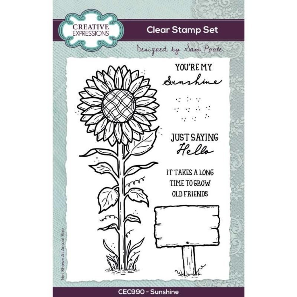 Creative Expressions Sam Poole Clear Stamp A6 Sunshine (CEC990) (OUTLET)