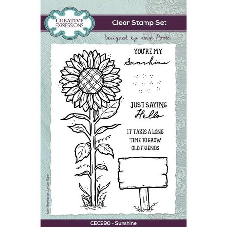 Creative Expressions Sam Poole Clear Stamp A6 Sunshine (CEC990) (OUTLET)