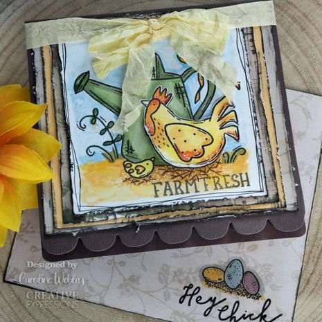 Creative Expressions Sam Poole Clear Stamp A6 Hey Chick (CEC991) (OUTLET) Creative Expressions Sam Poole Clear Stamp A6 Hey Chick (CEC991) (OUTLET)