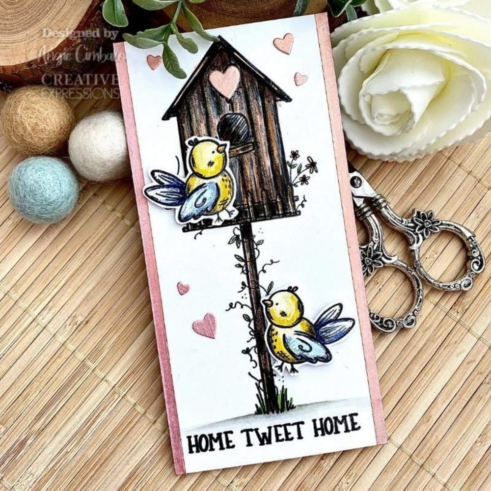 Creative Expressions Sam Poole Clear Stamp A6 Happy Home (CEC992) (OUTLET)