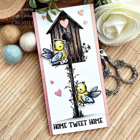 Creative Expressions Sam Poole Clear Stamp A6 Happy Home (CEC992) (OUTLET)