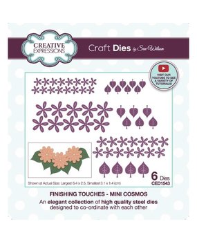 Creative Expressions Sue Wilson Craft Die Finishing Touches Mini Cosmos (CED1543) (OUTLET) Creative Expressions Sue Wilson Craft Die Finishing Touches Mini Cosmos (CED1543) (OUTLET)
