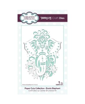 Creative Expressions Paper Cuts Exotic Elephant Craft Die (CEDPC1197) (OUTLET)