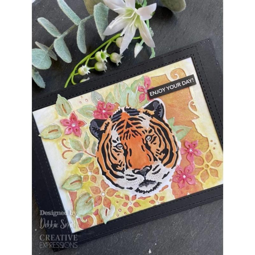 Creative Expressions Paper Cuts Tiger Blooms Craft Die (CEDPC1198) (OUTLET) Creative Expressions Paper Cuts Tiger Blooms Craft Die (CEDPC1198) (OUTLET)
