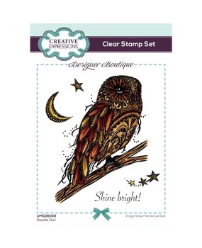 Creative Expressions Designer Boutique Doodle Owl A6 Clear Stamps (UMSDB099) (OUTLET) Creative Expressions Designer Boutique Doodle Owl A6 Clear Stamps (UMSDB099) (OUTLET)