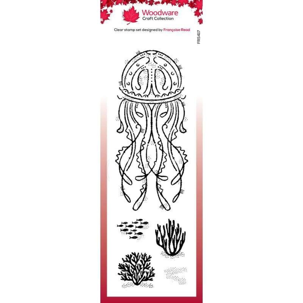 Woodware Jelly Fish Clear Stamps (FRS417) (OUTLET) Woodware Jelly Fish Clear Stamps (FRS417) (OUTLET)