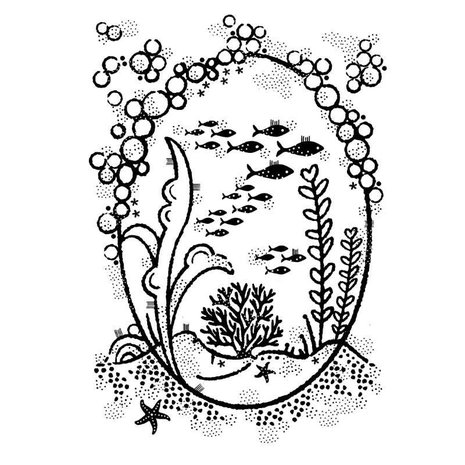 Woodware Underwater Oval Frame Clear Stamps (FRS921) (OUTLET) Woodware Underwater Oval Frame Clear Stamps (FRS921) (OUTLET)