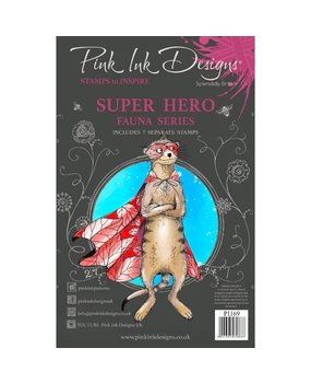 Pink Ink Designs Super Hero A5 Clear Stamps (PI169) (OUTLET)