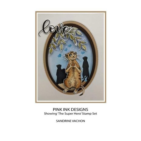 Pink Ink Designs Super Hero A5 Clear Stamps (PI169) (OUTLET)