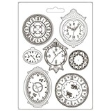 Stamperia Soft Mould A4 Garden of Promises Clocks (K3PTA4536) (DISCONTINUED)