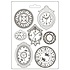 Soft Mould A4 Garden of Promises Clocks (K3PTA4536) (DISCONTINUED)
