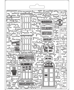 Stamperia Soft Mould A5 Sir Vagabond New York Building (K3PTA5623) (DISCONTINUED)