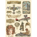 Stamperia Colored Wooden Shapes A5 Sir Vagabond Aviator (KLSP123) (DISCONTINUED)