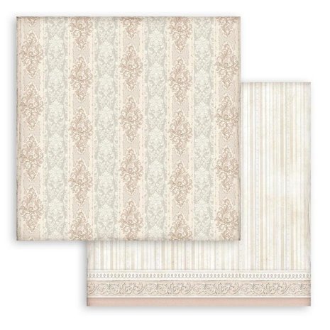 Stamperia You and Me Striped Texture 12x12 Inch Paper Sheets (10pcs) (SBB874) (DISCONTINUED)