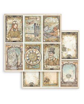 Stamperia Sir Vagabond Aviator Cards 12x12 Inch Paper Sheets (10pcs) (SBB877) (DISCONTINUED)