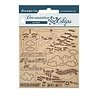 Stamperia Decorative Chips Sir Vagabond Aviator Aviaton (SCB130) (DISCONTINUED)