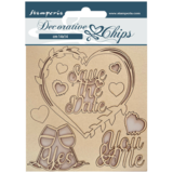 Stamperia Decorative Chips You and Me Save the Date (SCB136) (DISCONTINUED)