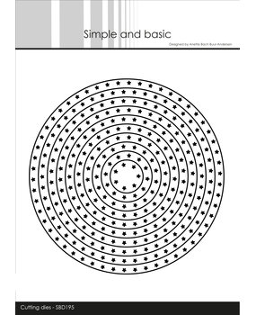 Simple and Basic Star Framed Circles Cutting Dies (SBD195) (DISCONTINUED)