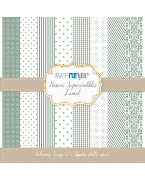 Papers For You Basicos Imprescindibles Laurel Mini Scrap Paper Pack (25pcs) (PFY-10165) (DISCONTINUED) Papers For You Basicos Imprescindibles Laurel Mini Scrap Paper Pack (25pcs) (PFY-10165) (DISCONTINUED)
