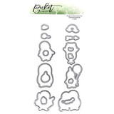 Picket Fence Studios Penguins Wanna Have Fun 4x8 Inch Metal Dies (A-161D) (OUTLET)