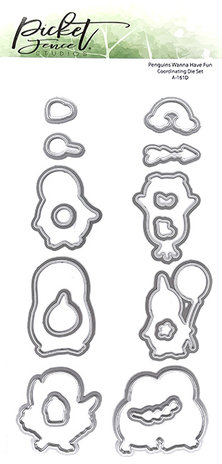 Picket Fence Studios Penguins Wanna Have Fun 4x8 Inch Metal Dies (A-161D) (OUTLET) Picket Fence Studios Penguins Wanna Have Fun 4x8 Inch Metal Dies (A-161D) (OUTLET)
