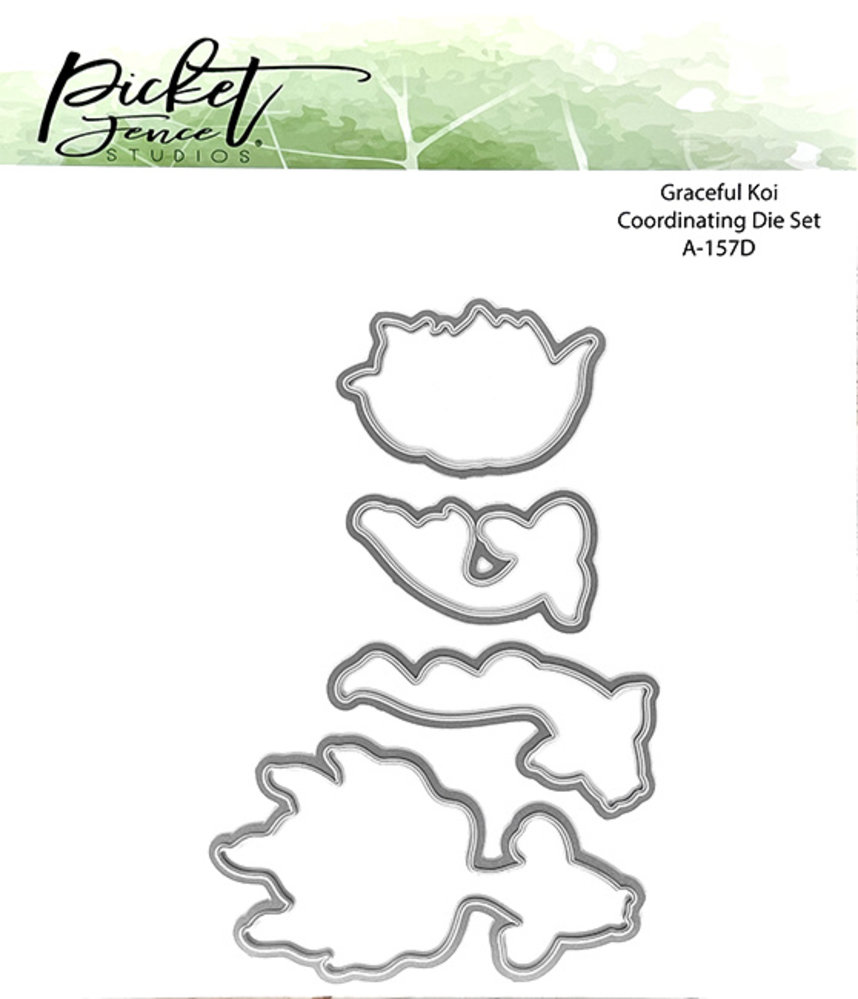 Picket Fence Studios Graceful Koi 6x6 Inch Metal Dies (A-157D) (OUTLET) Picket Fence Studios Graceful Koi 6x6 Inch Metal Dies (A-157D) (OUTLET)