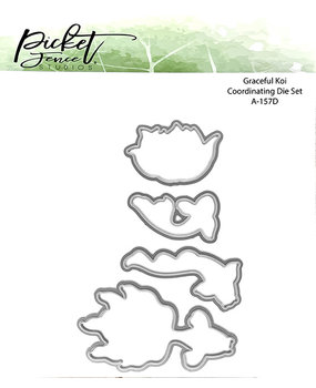 Picket Fence Studios Graceful Koi 6x6 Inch Metal Dies (A-157D) (OUTLET) Picket Fence Studios Graceful Koi 6x6 Inch Metal Dies (A-157D) (OUTLET)