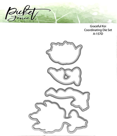 Picket Fence Studios Graceful Koi 6x6 Inch Metal Dies (A-157D) (OUTLET) Picket Fence Studios Graceful Koi 6x6 Inch Metal Dies (A-157D) (OUTLET)