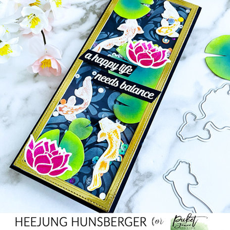 Picket Fence Studios Graceful Koi 6x6 Inch Metal Dies (A-157D) (OUTLET) Picket Fence Studios Graceful Koi 6x6 Inch Metal Dies (A-157D) (OUTLET)