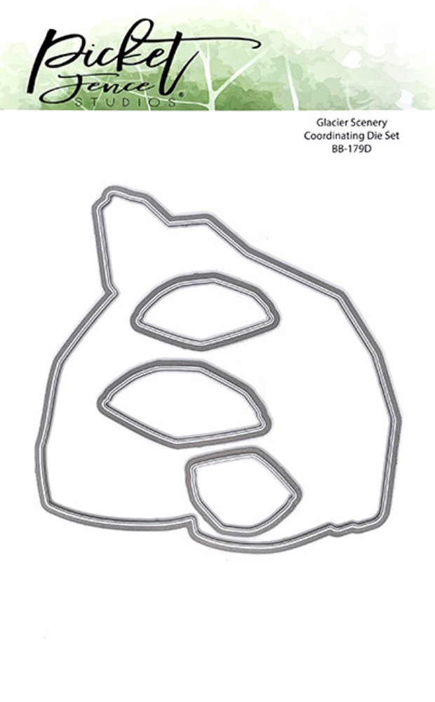 Picket Fence Studios Glacier Scenery 4x4 Inch Metal Dies (BB-179D) (OUTLET) Picket Fence Studios Glacier Scenery 4x4 Inch Metal Dies (BB-179D) (OUTLET)