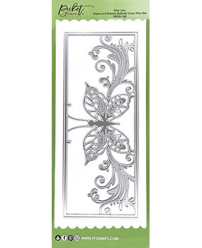Picket Fence Studios Slim Line Hopes and Dreams Butterfly 4x10 Inch Cover Plate Dies (SDCS-138) (OUTLET) Picket Fence Studios Slim Line Hopes and Dreams Butterfly 4x10 Inch Cover Plate Dies (SDCS-138) (OUTLET)