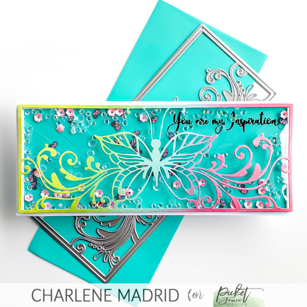 Picket Fence Studios Slim Line Hopes and Dreams Butterfly 4x10 Inch Cover Plate Dies (SDCS-138) (OUTLET) Picket Fence Studios Slim Line Hopes and Dreams Butterfly 4x10 Inch Cover Plate Dies (SDCS-138) (OUTLET)