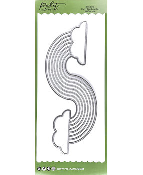 Picket Fence Studios Slim Line Curvy Rainbow 4x10 Inch Dies (SDCS-149) (OUTLET) Picket Fence Studios Slim Line Curvy Rainbow 4x10 Inch Dies (SDCS-149) (OUTLET)