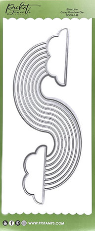Picket Fence Studios Slim Line Curvy Rainbow 4x10 Inch Dies (SDCS-149) (OUTLET) Picket Fence Studios Slim Line Curvy Rainbow 4x10 Inch Dies (SDCS-149) (OUTLET)