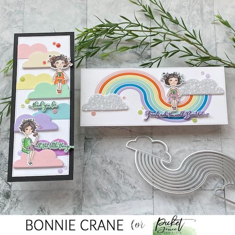 Picket Fence Studios Slim Line Curvy Rainbow 4x10 Inch Dies (SDCS-149) (OUTLET) Picket Fence Studios Slim Line Curvy Rainbow 4x10 Inch Dies (SDCS-149) (OUTLET)
