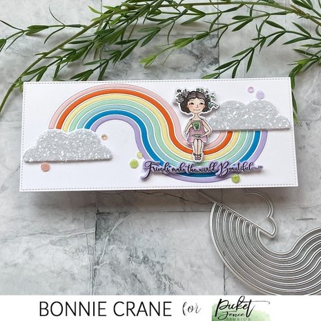Picket Fence Studios Slim Line Curvy Rainbow 4x10 Inch Dies (SDCS-149) (OUTLET) Picket Fence Studios Slim Line Curvy Rainbow 4x10 Inch Dies (SDCS-149) (OUTLET)