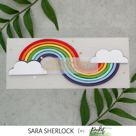 Picket Fence Studios Slim Line Curvy Rainbow 4x10 Inch Dies (SDCS-149) (OUTLET) Picket Fence Studios Slim Line Curvy Rainbow 4x10 Inch Dies (SDCS-149) (OUTLET)