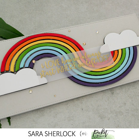 Picket Fence Studios Slim Line Curvy Rainbow 4x10 Inch Dies (SDCS-149) (OUTLET) Picket Fence Studios Slim Line Curvy Rainbow 4x10 Inch Dies (SDCS-149) (OUTLET)