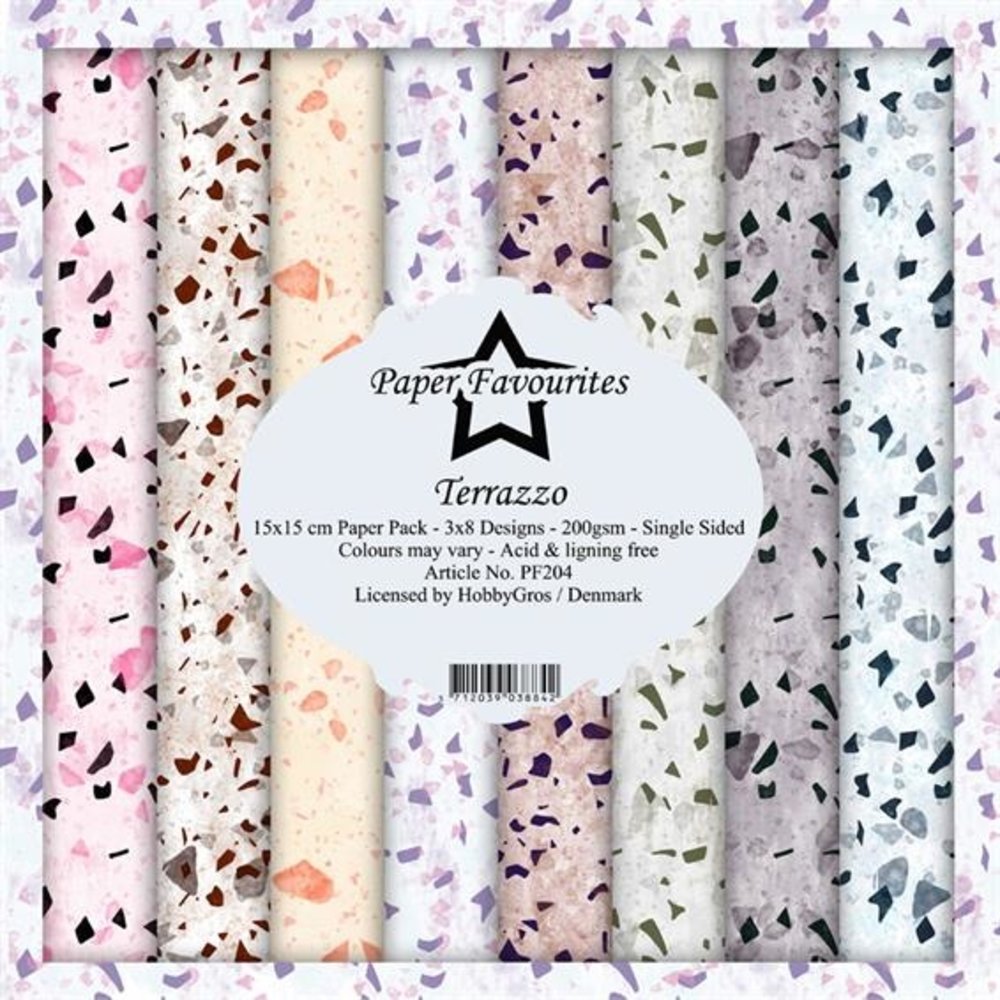 Paper Favourites Terrazzo 6x6 Inch Paper Pack (PF204) (DISCONTINUED) Paper Favourites Terrazzo 6x6 Inch Paper Pack (PF204) (DISCONTINUED)
