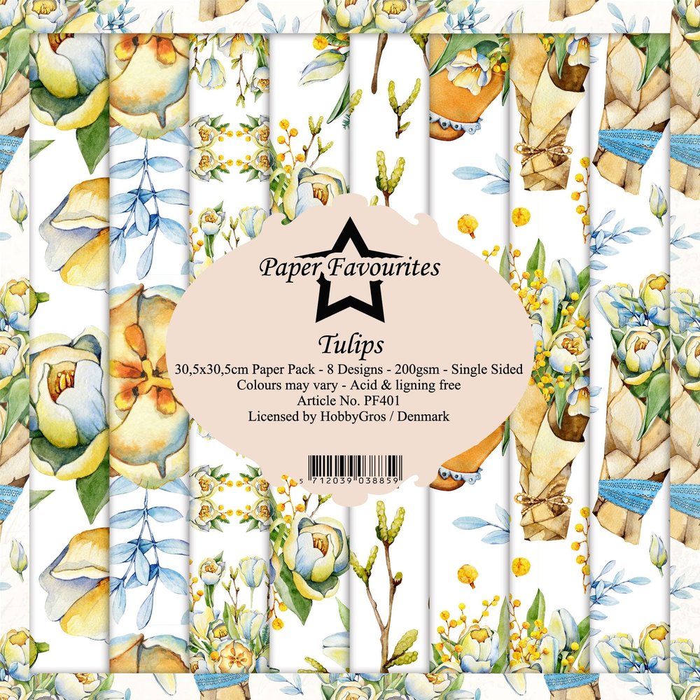 Paper Favourites Tulips 12x12 Inch Paper Pack (PF401) (DISCONTINUED)