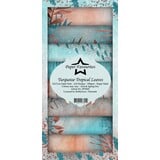 Paper Favourites Turquoise Tropical Leaves Slim Paper Pack (PFS049) (DISCONTINUED)