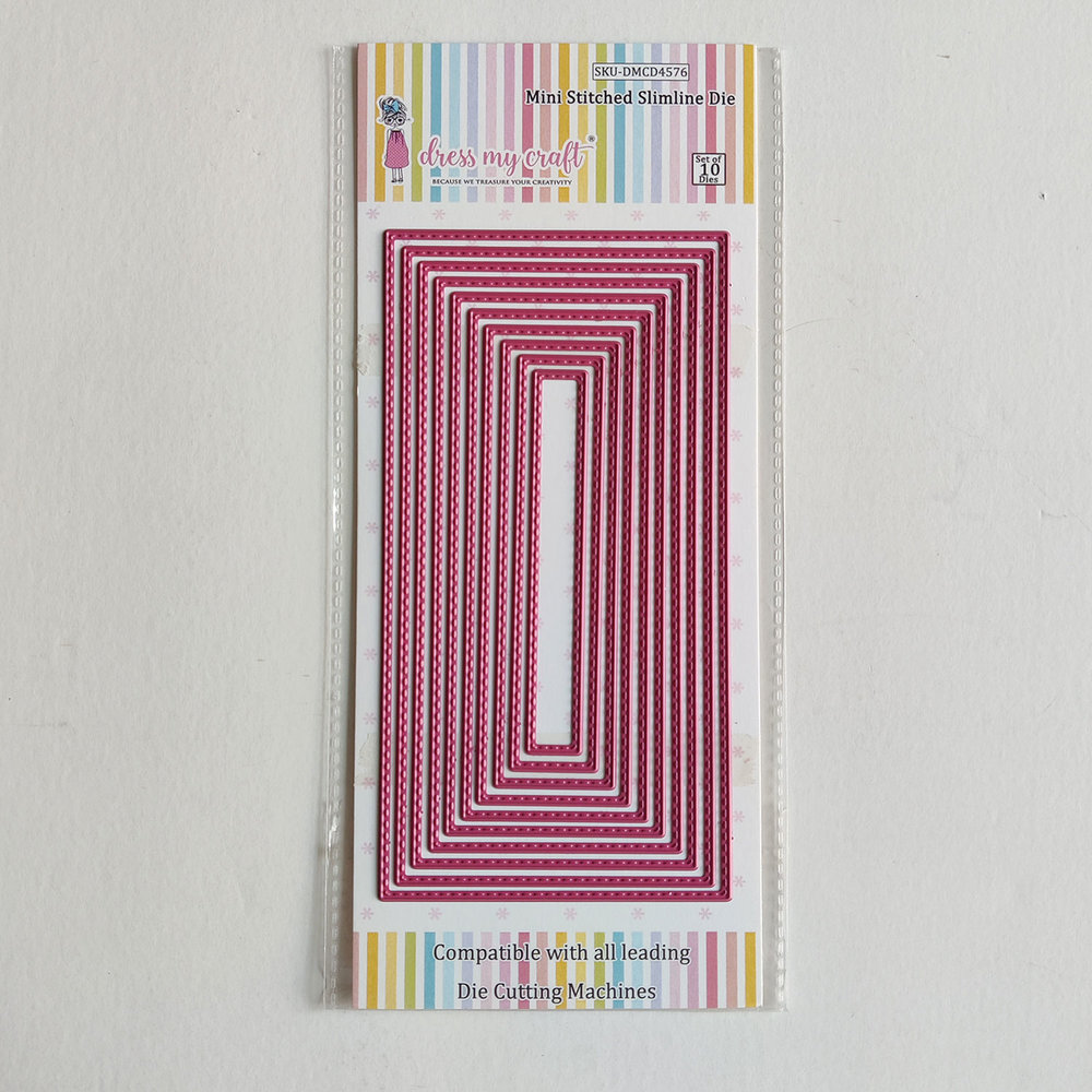 Dress My Craft Cutting Die Slimline Mini Stitched (DMCD4576) (OUTLET) Dress My Craft Cutting Die Slimline Mini Stitched (DMCD4576) (OUTLET)