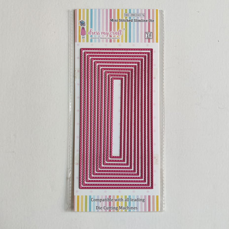 Dress My Craft Cutting Die Slimline Mini Stitched (DMCD4576) (OUTLET) Dress My Craft Cutting Die Slimline Mini Stitched (DMCD4576) (OUTLET)